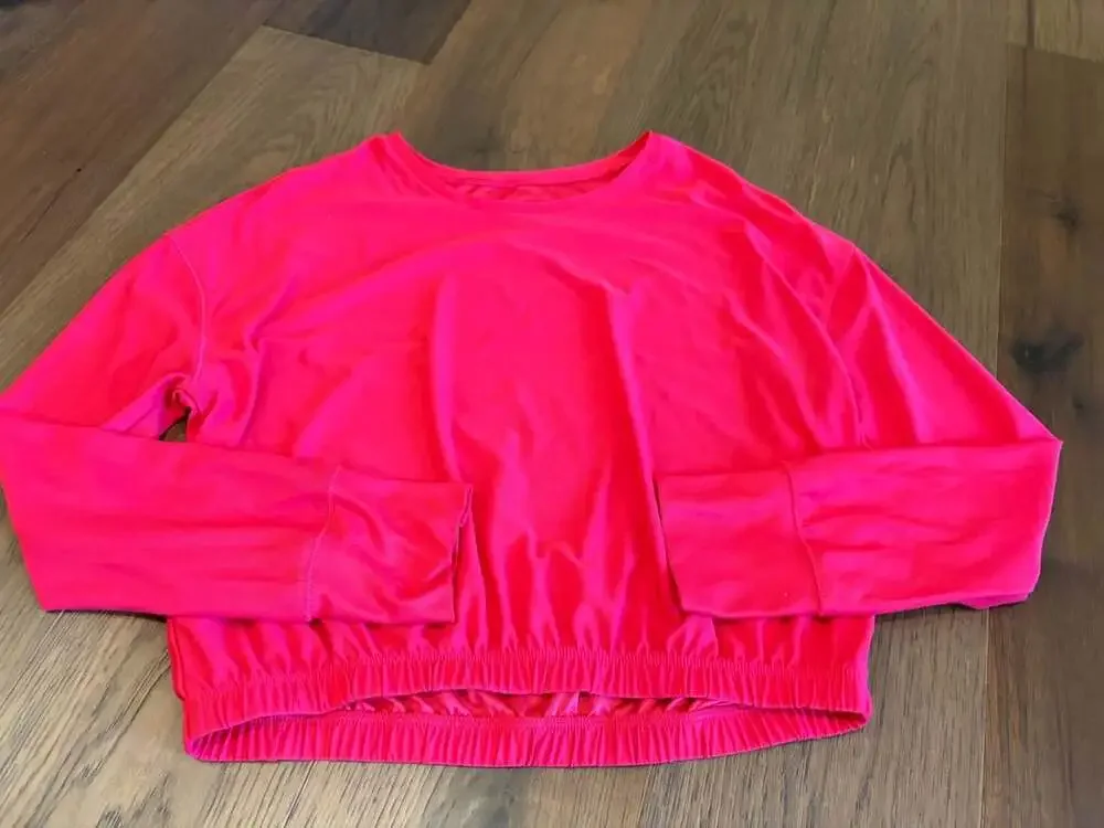 Old Navy Breathe On Long Sleeve Top Size L (10-12) Pink